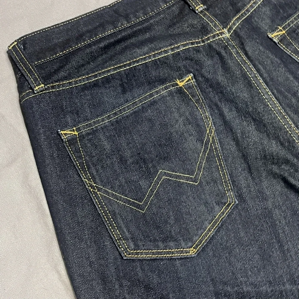 Edwin Japan Denim Jeans Akita Tapered 35Wx30L No 404 EIN4098 Blue Selvage